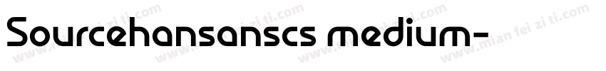Sourcehansanscs medium字体转换